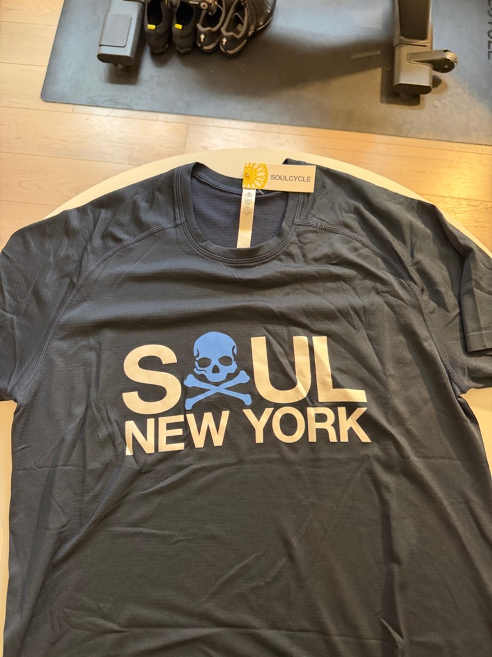 lululemon X Soul Cycle New York Athletic T Shirt (Dark Navy)